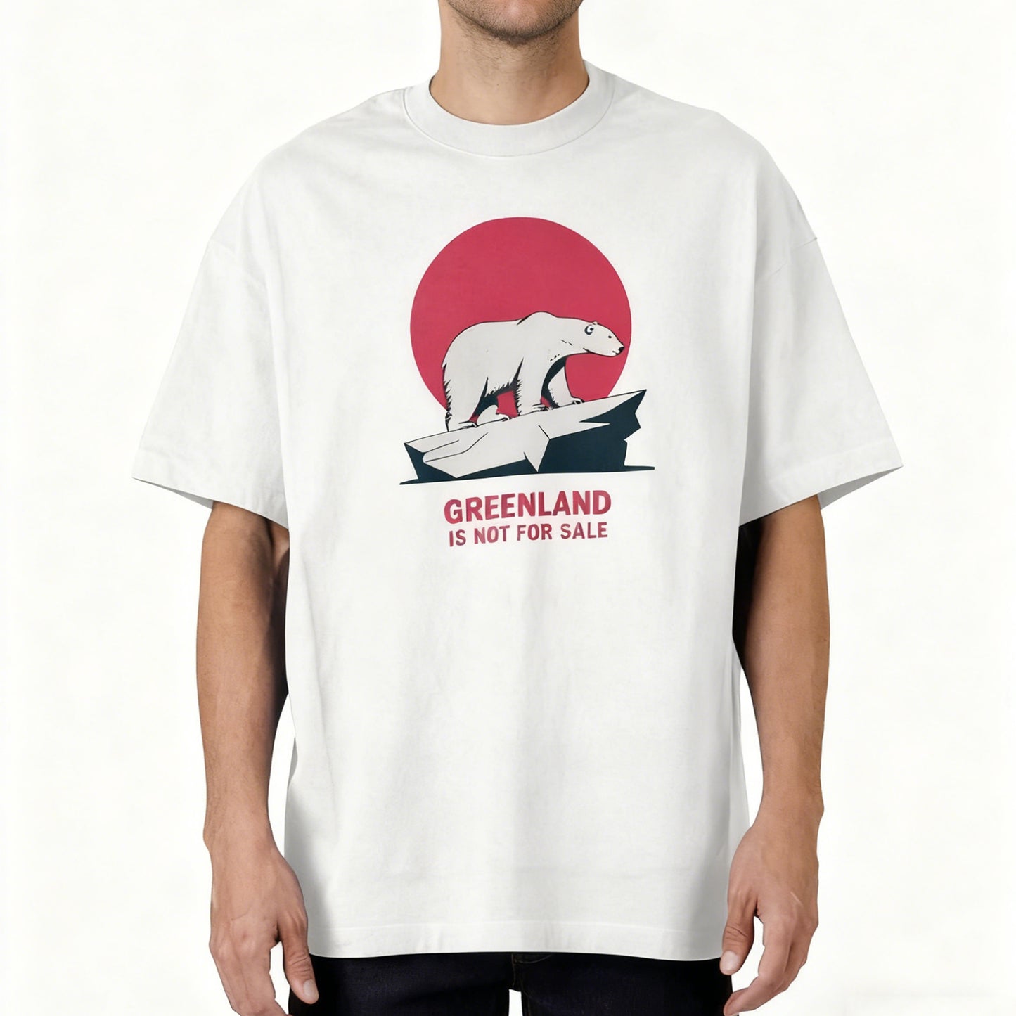 Greenland Is Not For Sale Men's Casual T-shirt elevenforest