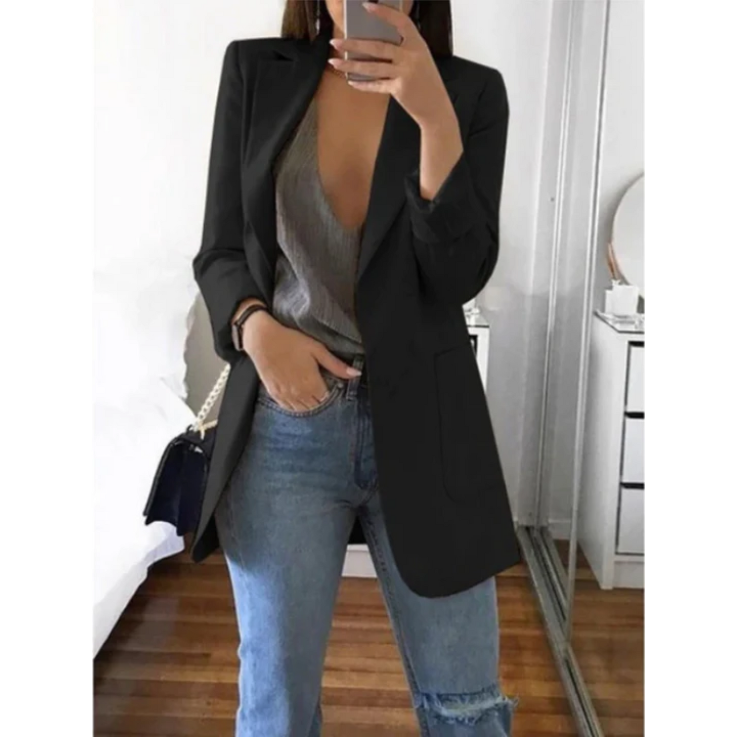 AS | Stylové sako úzkého střihu