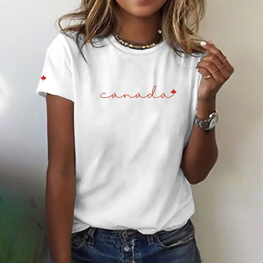 Women's Canada Travel Short Sleeve T-shirt elevenforest