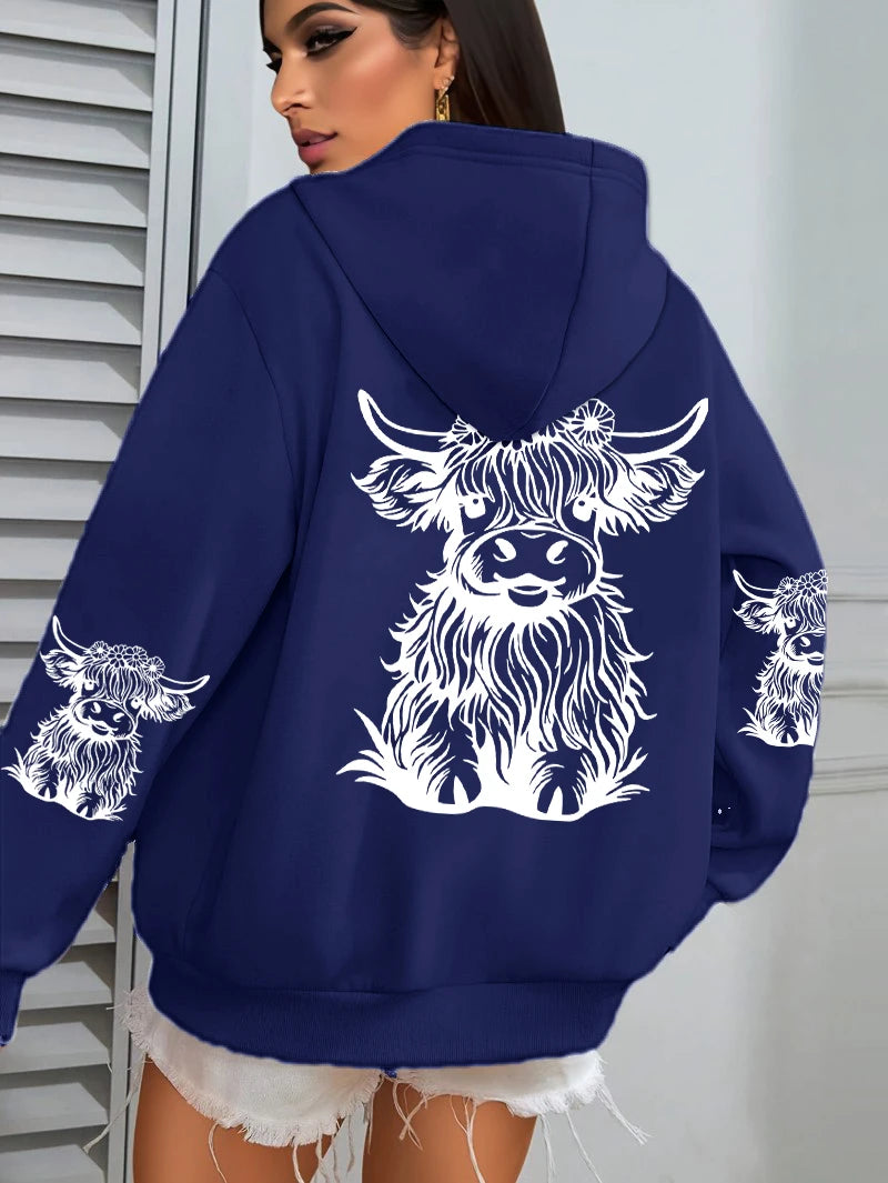 Luxusní a půvabný Mikina s kapucí