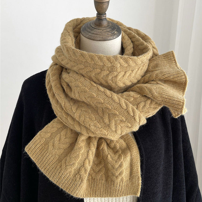 Vintage Cross Knit Soft Warm Retro Comfy Shawl elevenforest