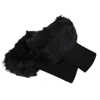 Casual Solid Color Furry Socks elevenforest