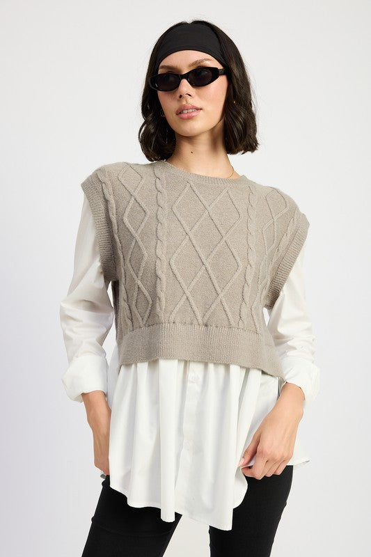 Svetr v nadčasovém vintage stylu