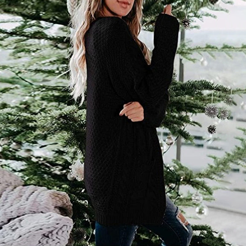 Casual Vintage Long Sleeve Sweater Cardigan elevenforest