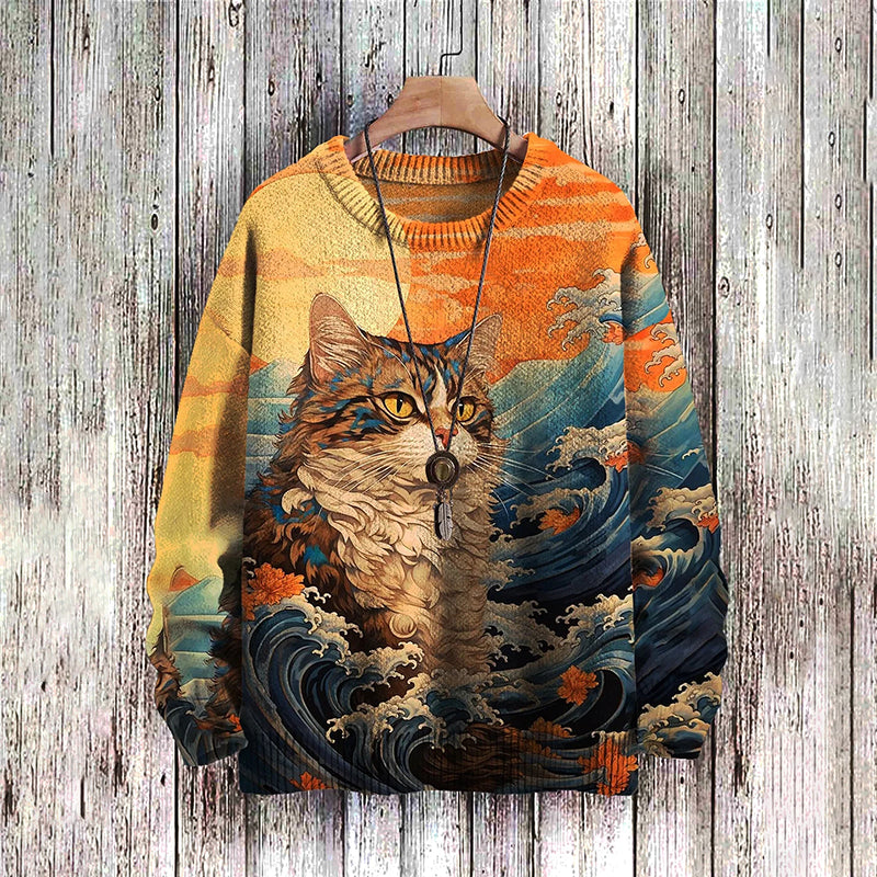 Klasický vintage Svetr