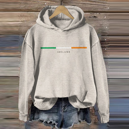 Comstylish Ireland Art Patterns Vintage Casual Hoodie
