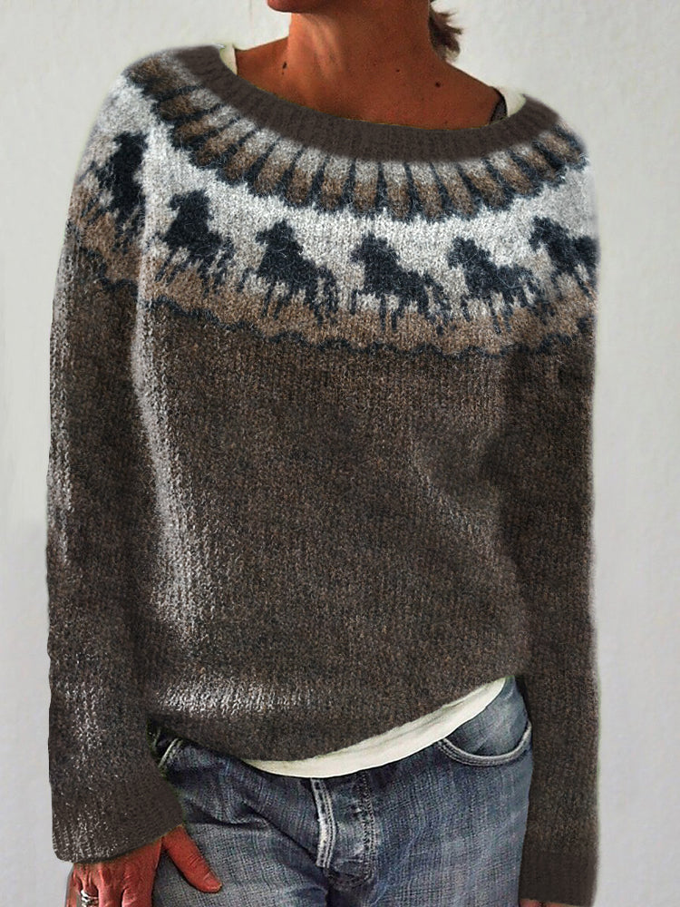 Klasický vintage Svetr