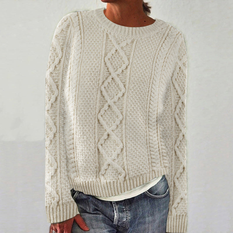 Woman Burke Clan Aran Sweater elevenforest