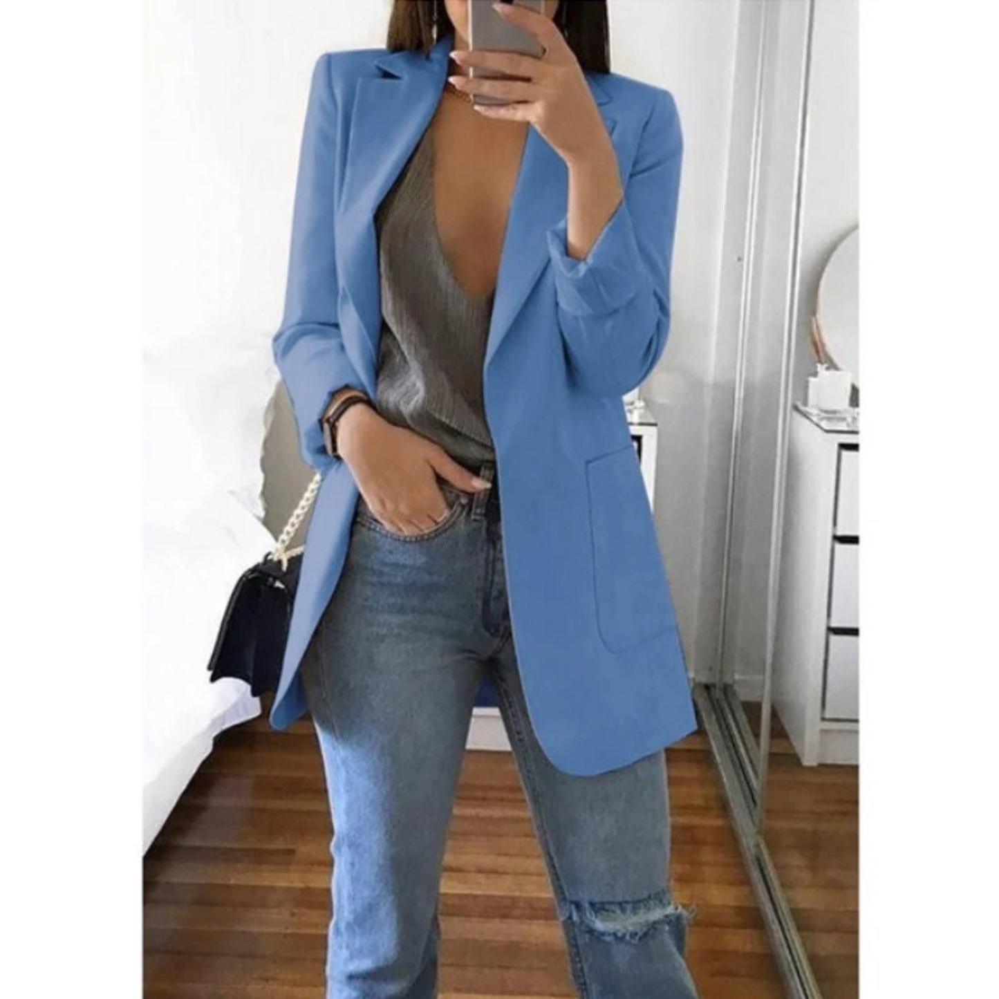 AS | Stylové dámské sako s kapsami