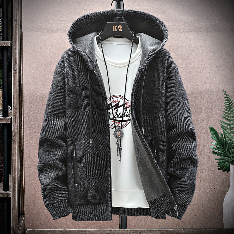 Men's Vintage Knitted Cardigan Thickened Warm Jacket elevenforest