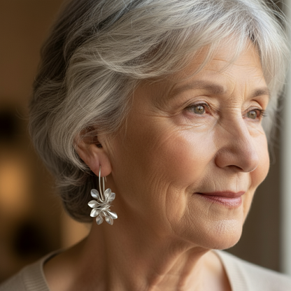 Klasický Stříbrný Náušnice s nadčasovým půvabem