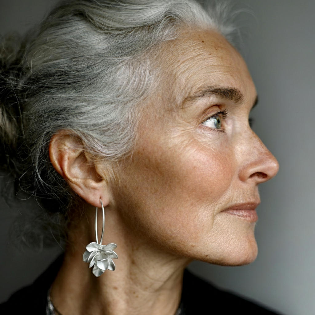 Klasický Stříbrný Náušnice s nadčasovým půvabem