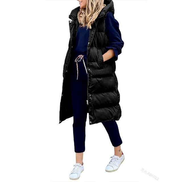 AS | Prošívaná vesta s kapucí Bodywarmer