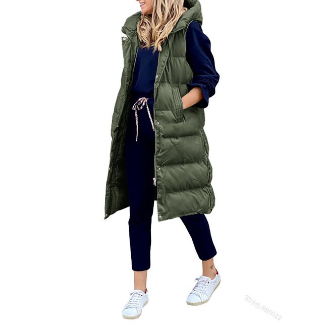 AS | Prošívaná vesta s kapucí Bodywarmer