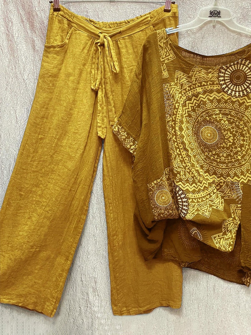 AS | Dvoudílná souprava s volným bohémským potiskem