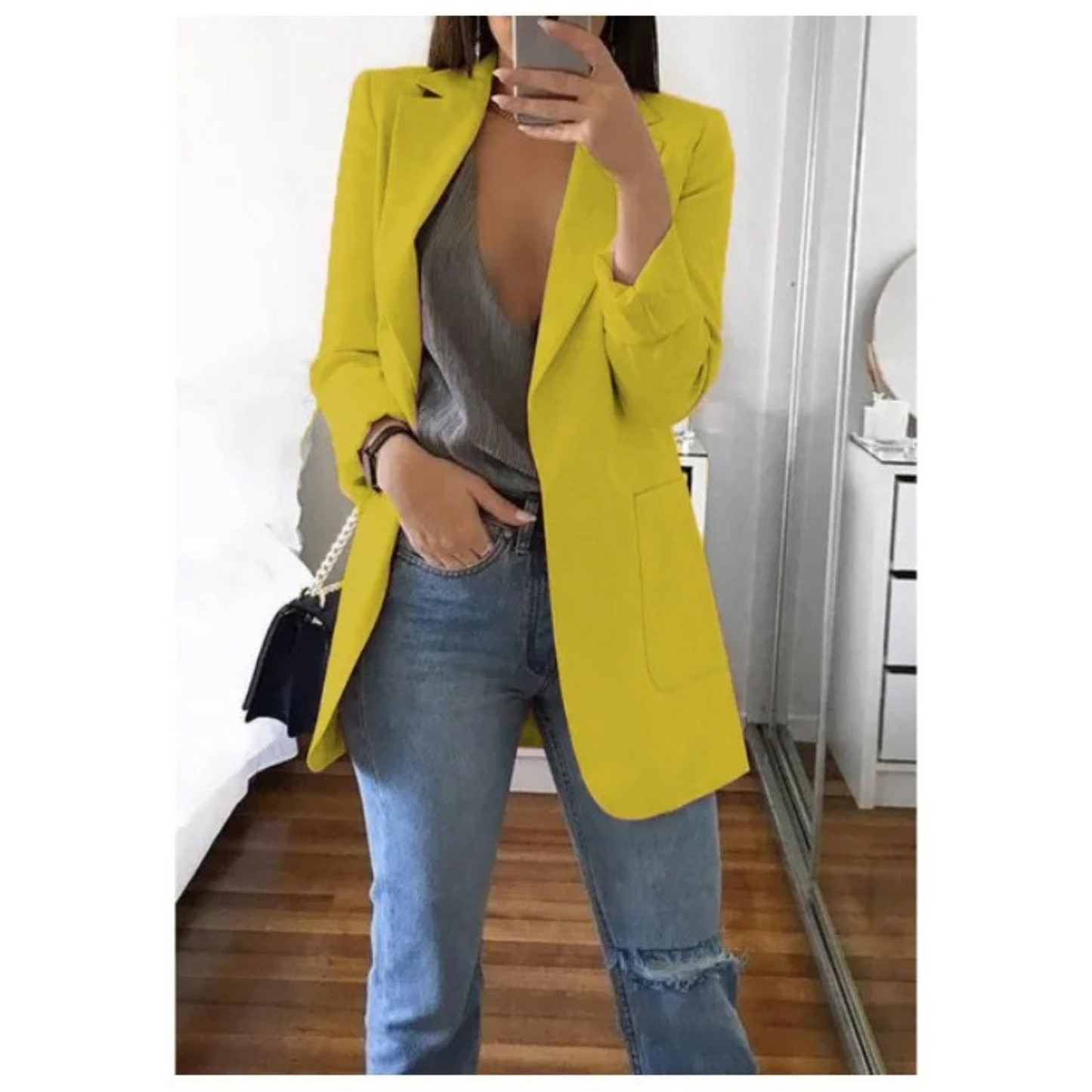 AS | Stylové dámské sako s kapsami