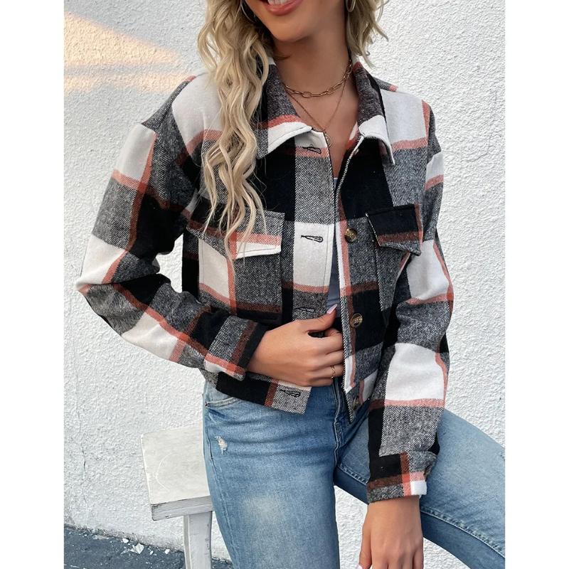 AS | Trendy kostkovaná bunda pro ženy