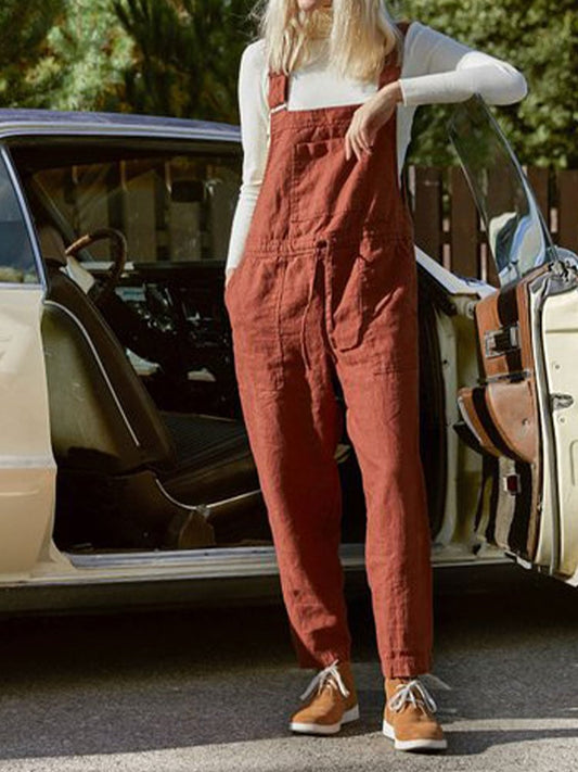 Women's casual work overalls