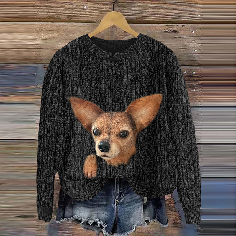 Klasický vintage Svetr