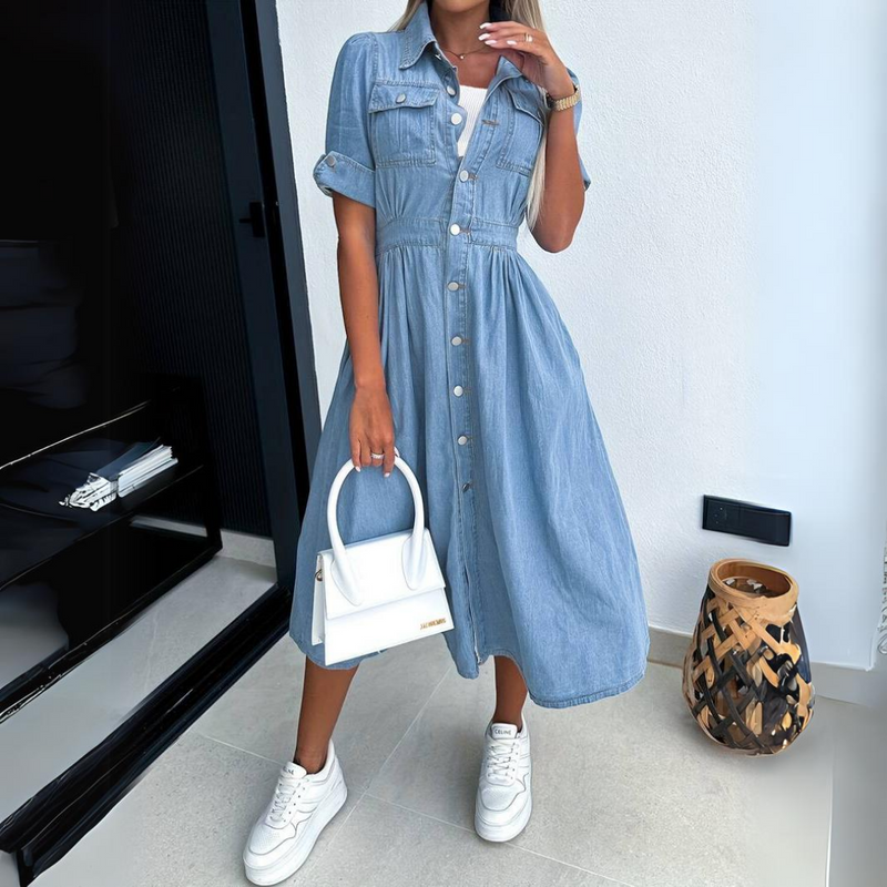 AS | Elegantní vintage letní midi šaty