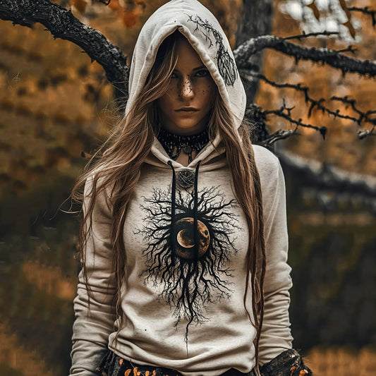 Comstylish Women's Tribal Viking Totem Casual Hoodie