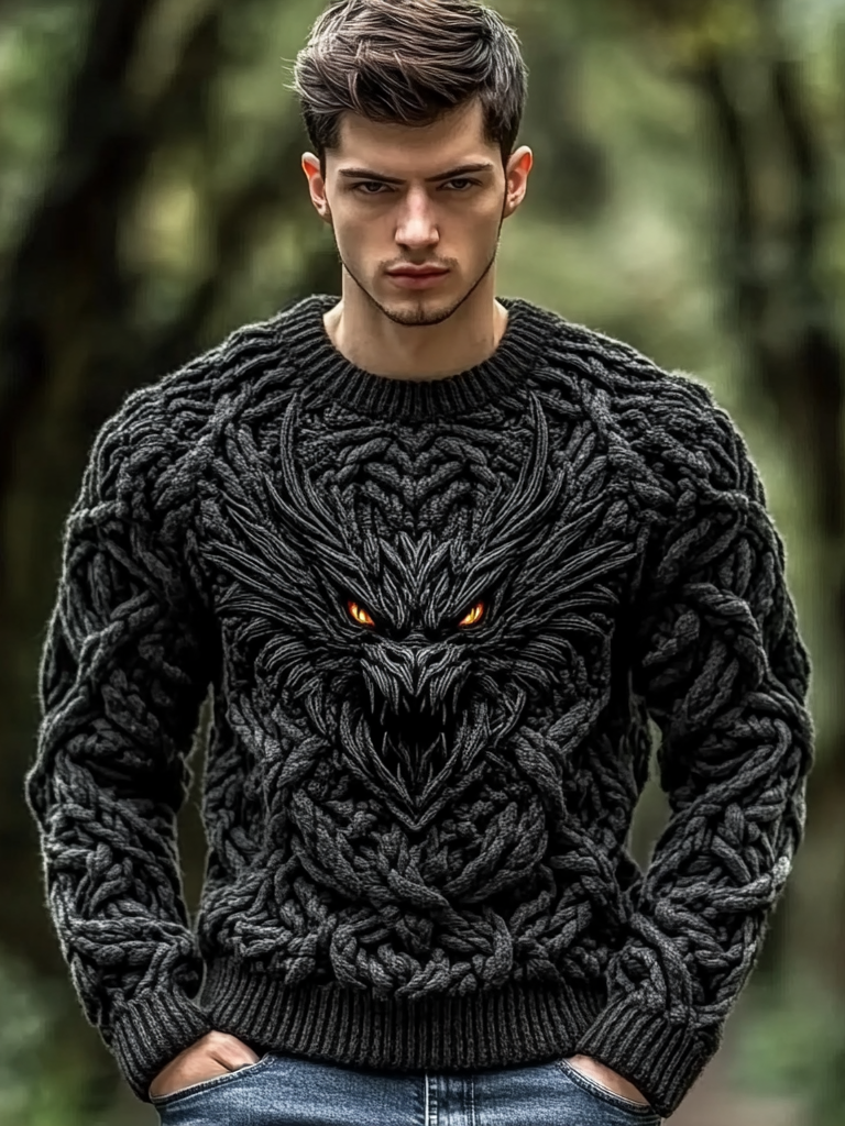 Klasický vintage Svetr
