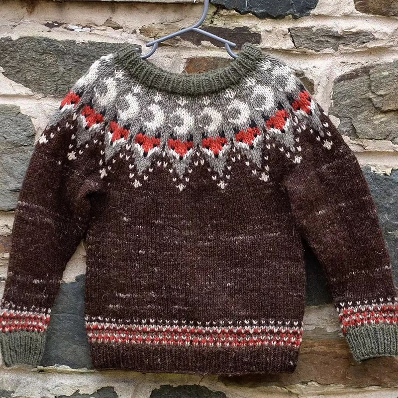 Klasický vintage Svetr