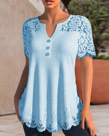 AS | Strukturovaná krajková halenka