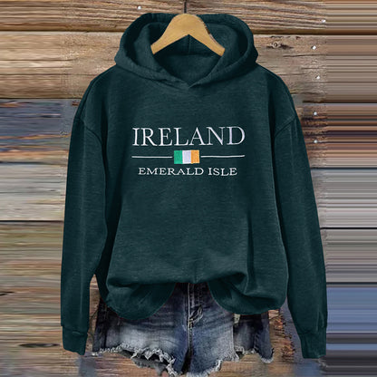 Comstylish Vintage Ireland Art Patterns Casual Hoodie