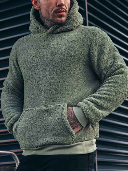 Men's Outdoor Casual Fleece Hoodie artswardrobe