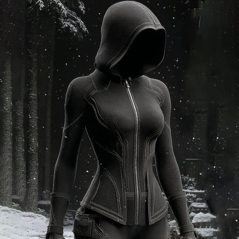 Comstylish Women's Viking Line Design Art Cozy Hooded
