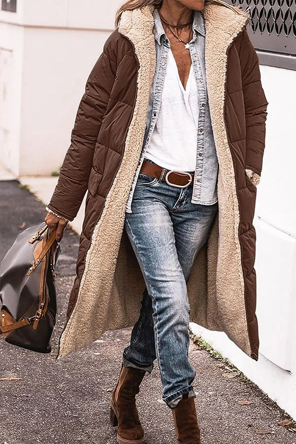 AS | Trendy bunda s kapucí a zvýrazněným límcem