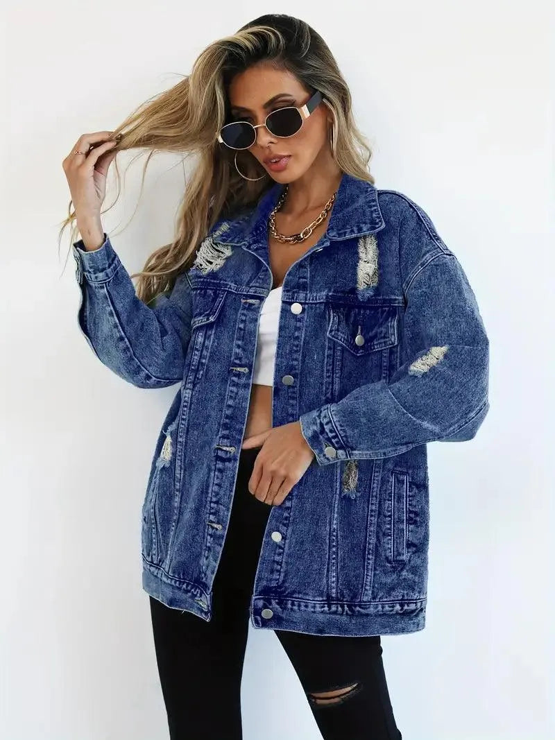 AS | Trendy nadměrná džínová bunda pro ženy