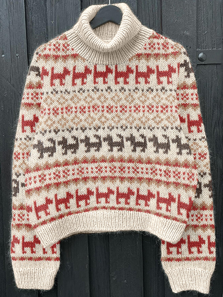 Klasický vintage Svetr