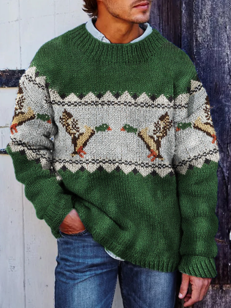 Svetr v nadčasovém vintage stylu
