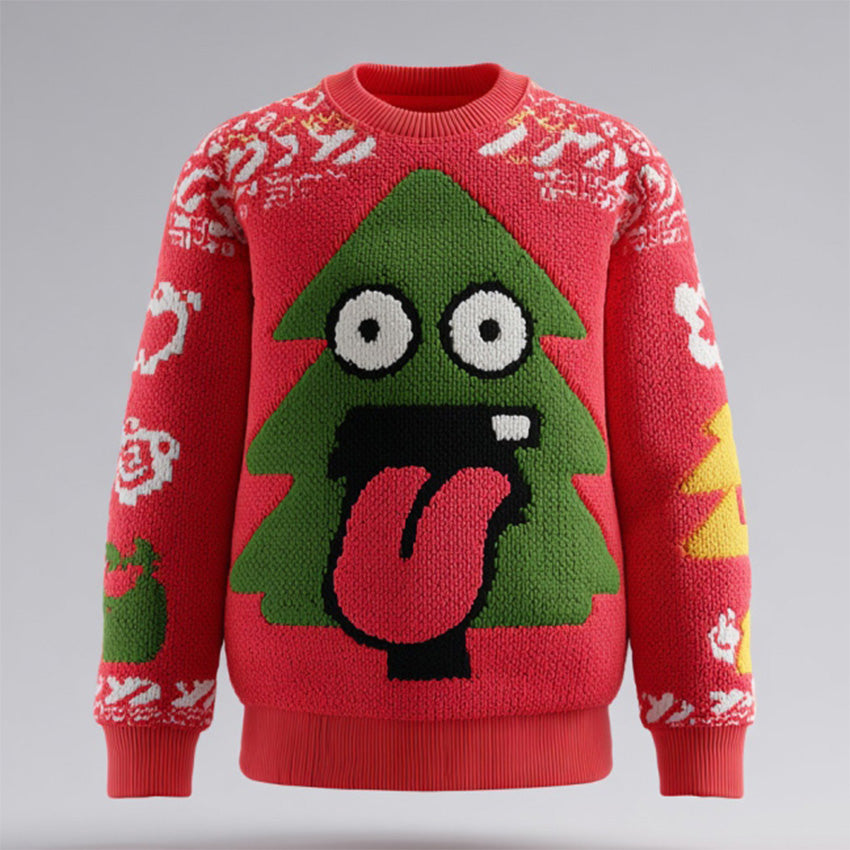 Comstylish Men's Fun Christmas Tree Ugly Sweater