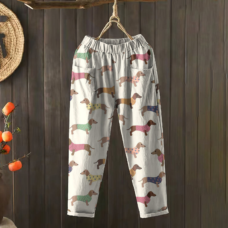 Klasický vintage Kalhoty