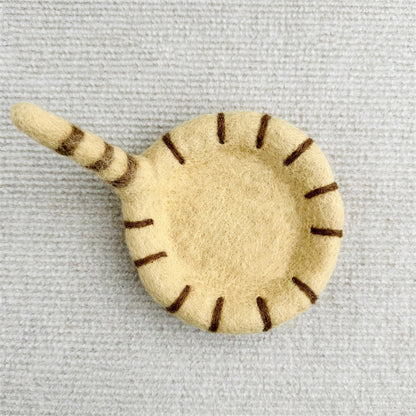 Lovely Cat Butt & Tail Handmade Felt Coaster elevenforest
