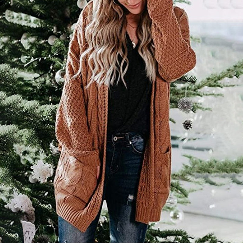 Casual Vintage Long Sleeve Sweater Cardigan elevenforest