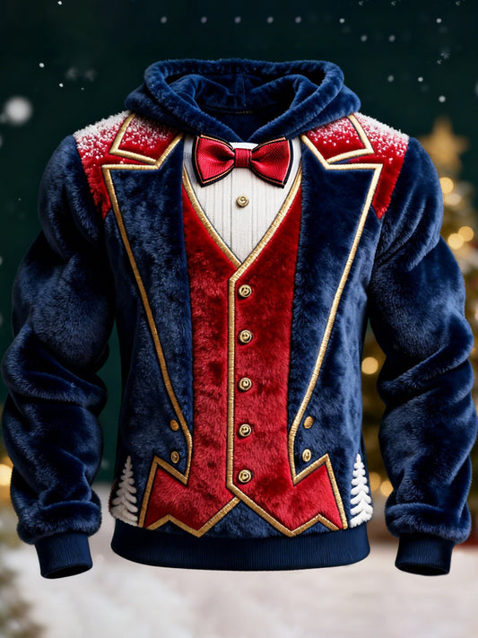 Comstylish Christmas Two-piece Set Design Men's Flannel Sweatshirt
