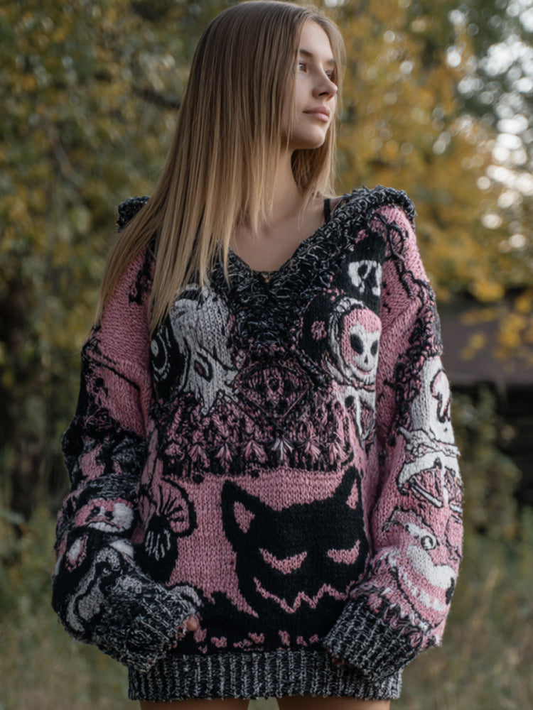 Klasický vintage Svetr