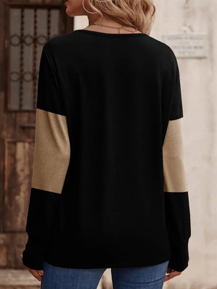 AS | MW - Elegantní tričko s výstřihem do V