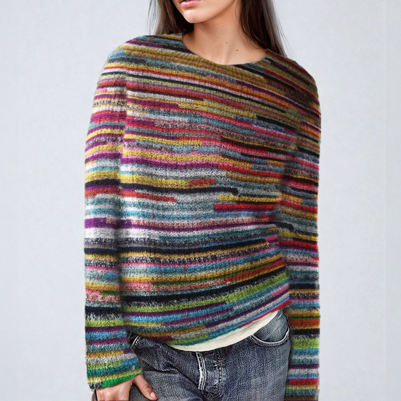 Paula® | Colorful striped knit sweater
