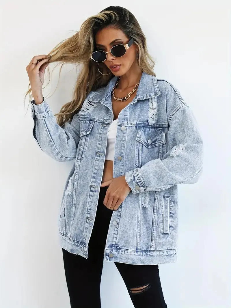 AS | Trendy nadměrná džínová bunda pro ženy