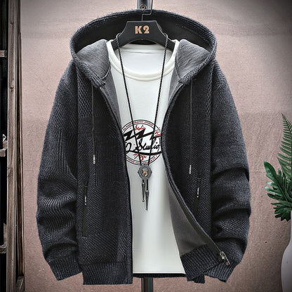 Men's Vintage Knitted Cardigan Thickened Warm Jacket elevenforest