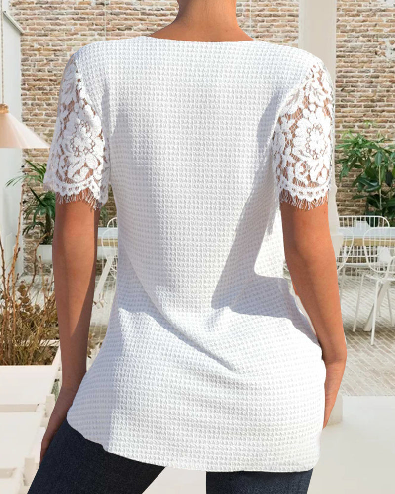 AS | Strukturovaná krajková halenka