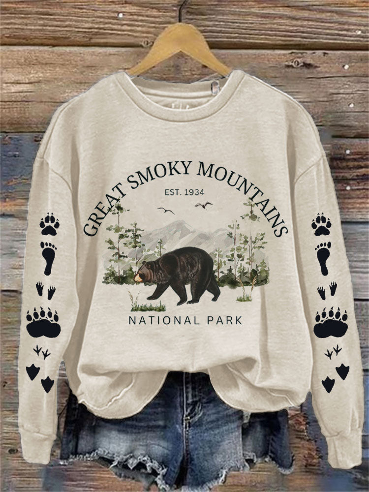 Comstylish Women's Great Smoky Mountains National Parks Print Sweatshirt