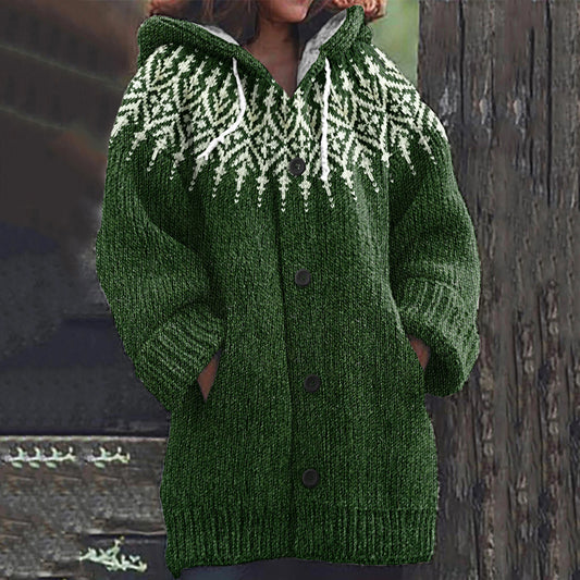 Vintage Icelandic Geometric Knit Graphic Warm Sweater elevenforest
