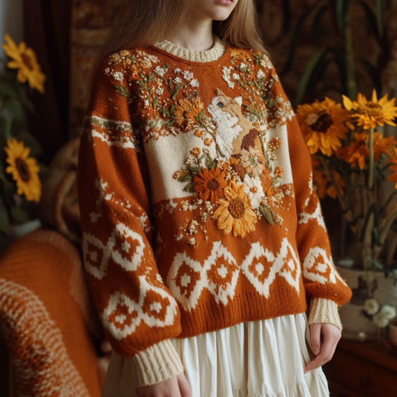 Svetr v nadčasovém vintage stylu