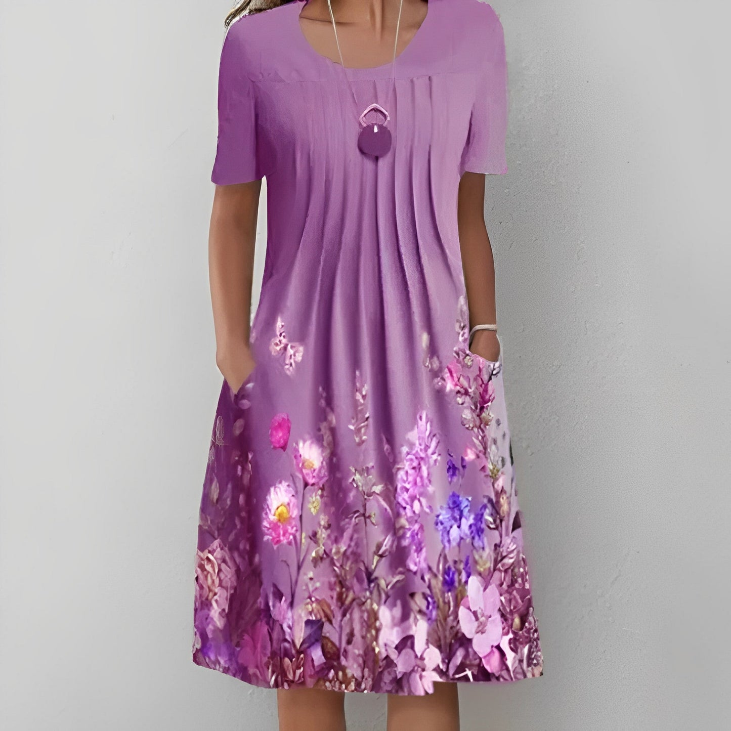 AS | Midi šaty s květinovým potiskem